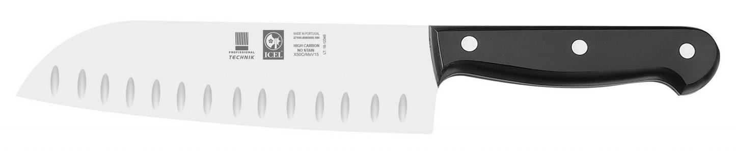 180MM Faca Santoku com Alvéolos