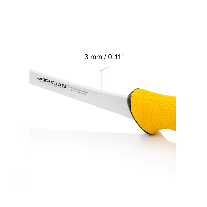Faca de desossar rígida Duo Pro Series 160 mm com ponta chanfrada