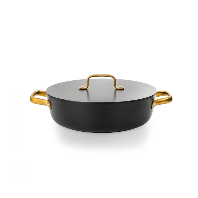 Caçarola Antiaderente Cerâmica Série Samoa Iconic Preta 24 cm