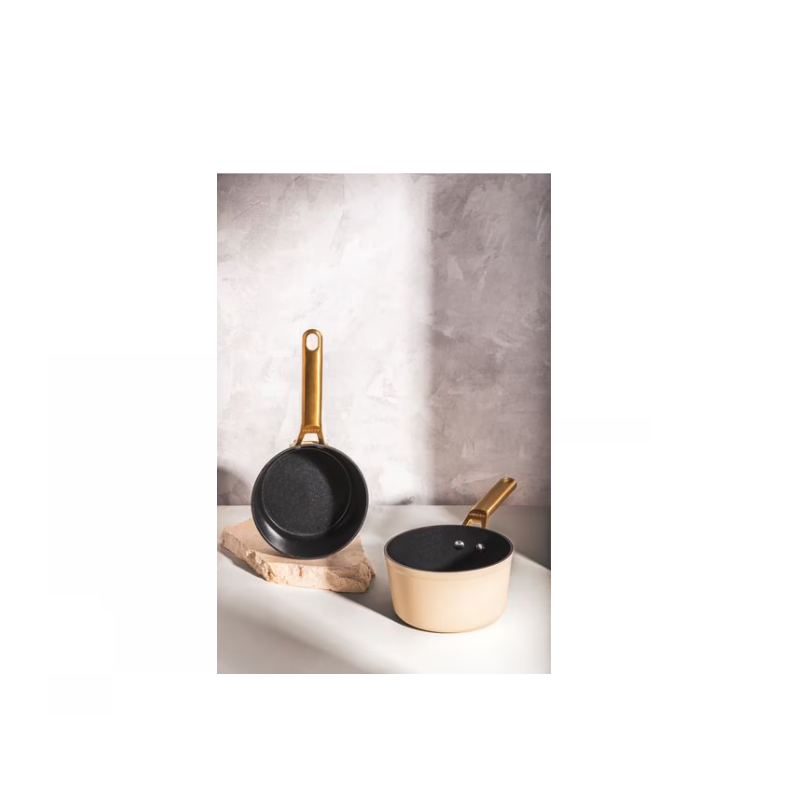 Panela Antiaderente Cerâmica Série Samoa Iconic Bege 16 cm