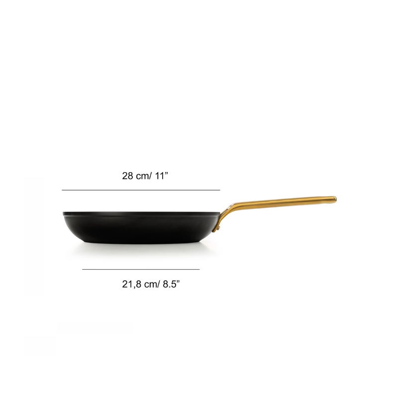 Frigideira Antiaderente Cerâmica Série Samoa Iconic Preto 28 cm