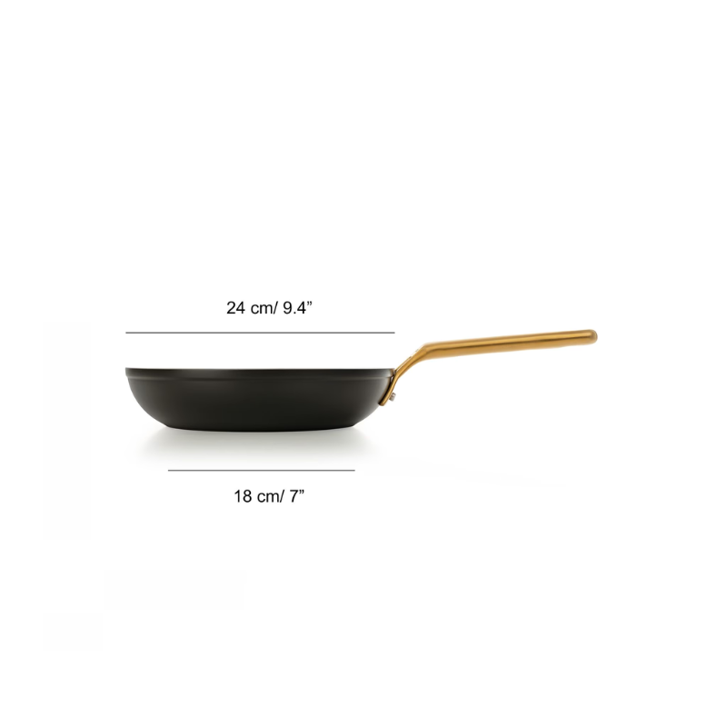 Frigideira Antiaderente Cerâmica Série Samoa Iconic Preto 24 cm