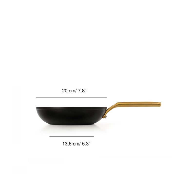 Frigideira Antiaderente Cerâmica Série Samoa Iconic Preto 20 cm