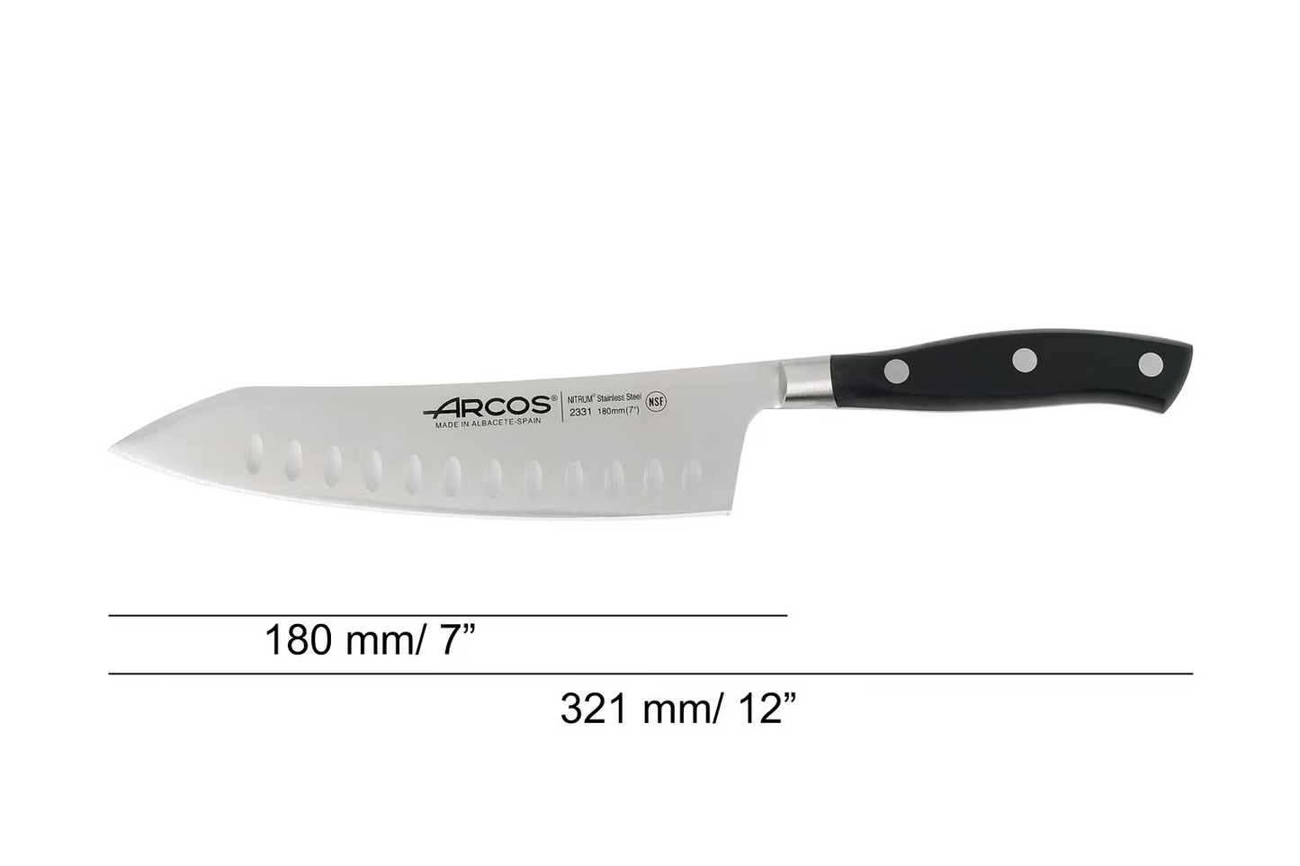 180MM Balanços Santoku