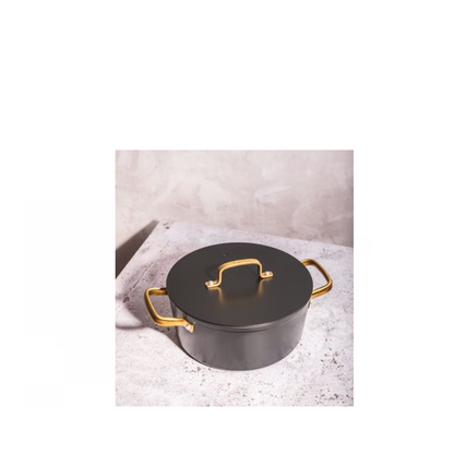 Caçarola Antiaderente Cerâmica Série Samoa Iconic Preta 20 cm