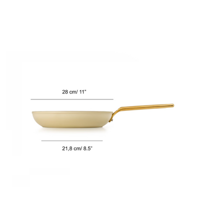 Frigideira Antiaderente De Cerâmica Série Samoa Iconic Bege 28 cm