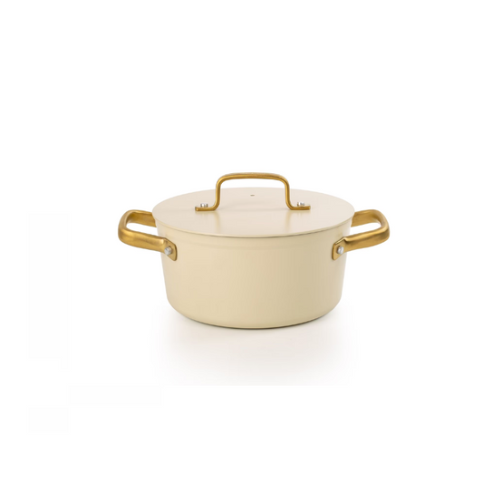 Caçarola Antiaderente Cerâmica Série Samoa Iconic Bege 20 cm